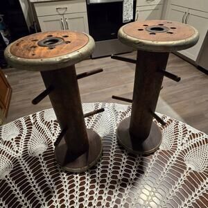 Antique Industrial Spools Home Decor Cup Holders